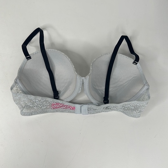 La Senza Remix Chevron Lace Padded Bra Size 34C White - Picture 2 of 5